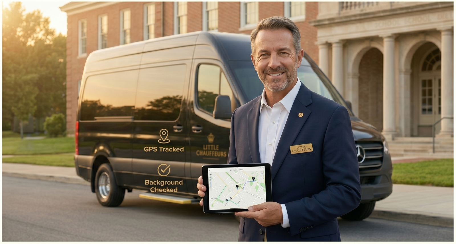 Professional vetted chauffeur portrait